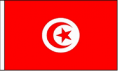 Tunisia Table Flags